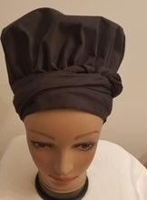 Load image into Gallery viewer, Solid Black African Head Wrap
