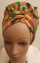 Load image into Gallery viewer, Kente African Print Head Wrap
